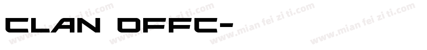 Clan Offc字体转换